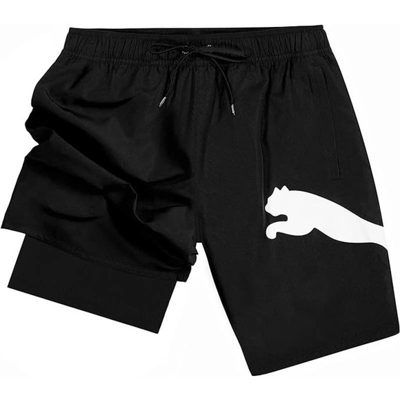 Puma Men's Essential Logo Swim Short Navy Medium - Picture 5 of 8